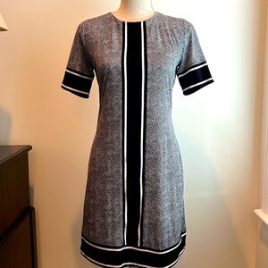 Michael Kors black and white short sleeved dress.